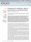 Research paper thumbnail of Pre-treatment for ultrafiltration: effect of pre-chlorination on membrane fouling