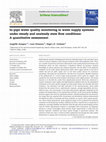 Research paper thumbnail of In-pipe water quality monitoring in water supply systems under steady and unsteady state flow conditions: A quantitative assessment