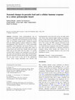 Research paper thumbnail of Seasonal changes in parasite load and a cellular immune response in a colour polymorphic lizard