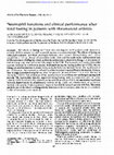 Research paper thumbnail of Neutrophil functions and clinical performance after total fasting in patients with rheumatoid arthritis