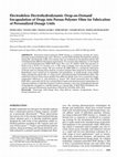 Research paper thumbnail of Electrodeless electrohydrodynamic drop-on-demand encapsulation of drugs into porous polymer films for fabrication of personalized dosage units