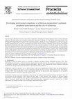 Research paper thumbnail of Developing professional competence at a Mexican organization: Legitimate peripheral participation and the role of technology