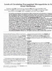 Research paper thumbnail of Levels of Circulating Procoagulant Microparticles in Nonvalvular Atrial Fibrillation