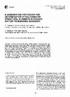 Research paper thumbnail of A degradation procedure for determination of halogenated structural elements in organic matter from marine sediments