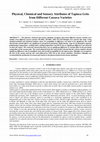 Research paper thumbnail of Physical, Chemical and Sensory Attributes of Tapioca Grits from Different Cassava Varieties