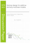 Research paper thumbnail of Optimal design for additive partially nonlinear models