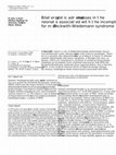 Research paper thumbnail of Bilateral cystic adrenal masses in the neonate associated with the incomplete form of Beckwith-Wiedemann syndrome