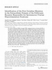 Research paper thumbnail of Identification of the first germline mutation in the extracellular domain of the follitropin receptor responsible for spontaneous ovarian hyperstimulation syndrome