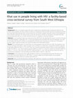 Research paper thumbnail of Khat use in people living with HIV: a facility-based cross-sectional survey from South West Ethiopia