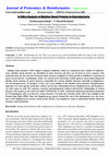 Research paper thumbnail of In Silico Analysis of Alkaline Shock Proteins in Enterobacteria