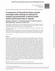 Research paper thumbnail of A comparison of hierarchical cluster analysis and league table rankings as methods for analysis and presentation of district health system performance data in Uganda