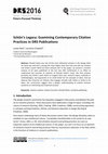 Research paper thumbnail of Schön’s Legacy: Examining Contemporary Citation Practices in DRS Publications