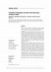 Research paper thumbnail of Correlation of atherogenic risk factors with retinal artery occlusion in adults