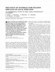 Research paper thumbnail of Influence of materials for fixation implants on local infection. An experimental study of steel versus titanium DCP in rabbits