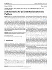 Research paper thumbnail of Soft Biometrics for a Socially Assistive Robotic Platform