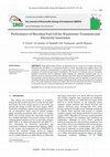 Research paper thumbnail of Performance of Microbial Fuel Cell for Wastewater Treatment and Electricity Generation