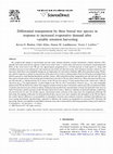 Research paper thumbnail of Differential transpiration by three boreal tree species in response to increased evaporative demand after variable retention harvesting