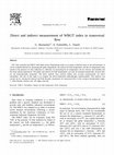 Research paper thumbnail of Direct and indirect measurement of WBGT index in transversal flow