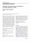 Research paper thumbnail of Morphology and magnetic properties of island-like Co and Ni films obtained by de-wetting