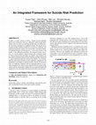 Research paper thumbnail of An integrated framework for suicide risk prediction