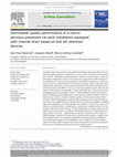 Research paper thumbnail of Stormwater quality performance of a macro-pervious pavement car park installation equipped with channel drain based oil and silt retention devices