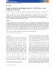 Research paper thumbnail of Legal constraints and opportunities for biochar: a case analysis of EU law