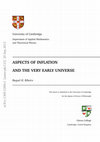 Research paper thumbnail of Aspects of inflation and the very early universe