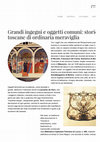 Research paper thumbnail of Grandi ingegni e oggetti comuni: storie toscane di ordinaria meraviglia