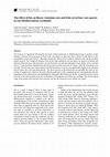 Research paper thumbnail of The effect of fire on flower visitation rate and fruit set in four core-species in east Mediterranean scrubland