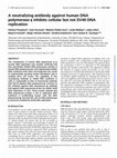 Research paper thumbnail of A neutralizing antibody against human DNA polymerase epsilon inhibits cellular but not SV40 DNA replication