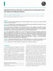 Research paper thumbnail of High blood pressure detection in adolescents by clustering overall and abdominal adiposity markers