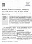 Research paper thumbnail of Morbidity of cytoreductive surgery in the elderly