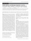 Research paper thumbnail of Platelet adhesion and fibrinogen deposition in murine microvessels upon inhalation of nanosized carbon particles