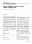 Research paper thumbnail of Using video representations of teaching in practice-based professional development programs