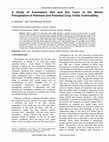 Research paper thumbnail of A Study of Anomalous Wet and Dry Years in the Winter Precipitation of Pakistan and Potential Crop Yields Vulnerability