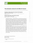 Research paper thumbnail of Time allocation scheme for the WSO-UV mission