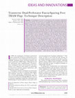 Research paper thumbnail of Transverse Dual-Perforator Fascia-Sparing Free TRAM Flap