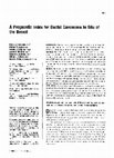 Research paper thumbnail of A prognostic index for ductal carcinoma in situ of the breast