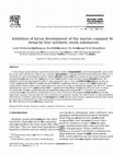 Research paper thumbnail of Inhibition of larval development of the marine copepod Acartia tonsa by four synthetic musk substances