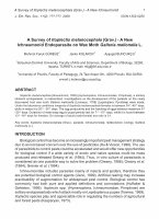 Research paper thumbnail of A Survey of Itoplectis melanocephala (Grav.) - A New Ichneumonid Endoparasite on Wax Moth Galleria mellonella L.