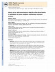 Research paper thumbnail of Effects of the delta-opioid agonist SNC80 on the abuse liability of methadone in rhesus monkeys: a behavioral economic analysis