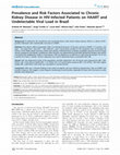 Research paper thumbnail of Prevalence and Risk Factors Associated to Chronic Kidney Disease in HIV-Infected Patients on HAART and Undetectable Viral Load in Brazil