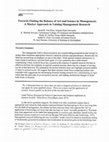 Research paper thumbnail of Towards Finding the Balance of Art and Science in Management: A Market Approach to Valuing Management Research