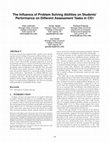 Research paper thumbnail of The Influence of Problem Solving Abilities on Students' Performance on Different Assessment Tasks in Introductory Programming Course