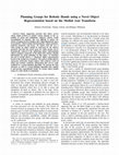 Research paper thumbnail of Planning grasps for robotic hands using a novel object representation based on the medial axis transform