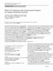 Research paper thumbnail of Effect of Treatment with Compressed Propane on Lipases Hydrolytic Activity