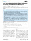 Research paper thumbnail of Early Root Overproduction Not Triggered by Nutrients Decisive for Competitive Success Belowground