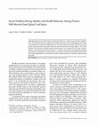 Research paper thumbnail of Social Problem-Solving Abilities and Health Behaviors Among Persons with Recent-Onset Spinal Cord Injury