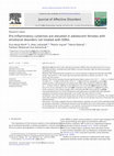 Research paper thumbnail of Pro-inflammatory cytokines are elevated in adolescent females with emotional disorders not treated with SSRIs