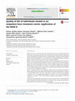 Research paper thumbnail of Quality of life of individuals treated in an outpatient burn treatment centre: Application of the BSHS-R